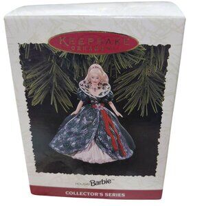 VTG Hallmark Keepsake Ornament 1995 Holiday Barbie Collectors Series With Box